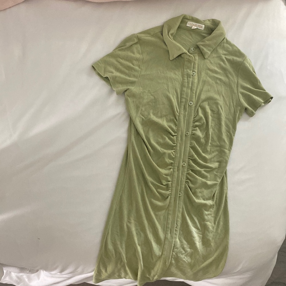 Cloud Ten button up dress